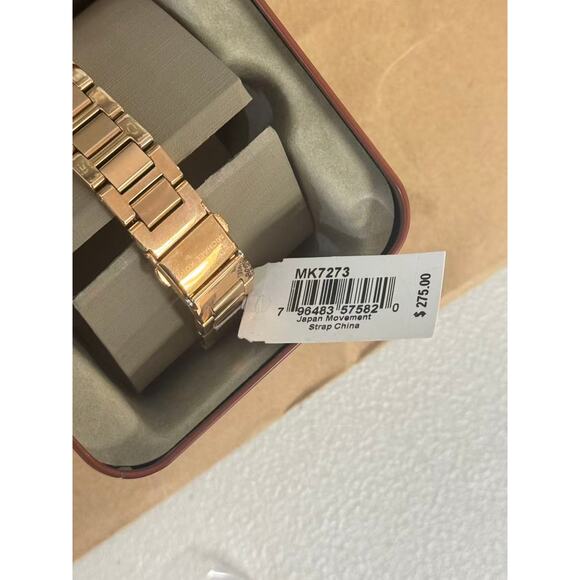 Michael Kors MK7273 Mini Multifunction Rose Gold Tone Stainless Steel Watch - Picture 3 of 5